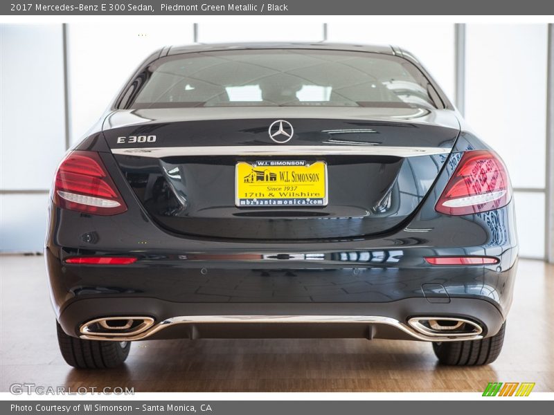 Piedmont Green Metallic / Black 2017 Mercedes-Benz E 300 Sedan