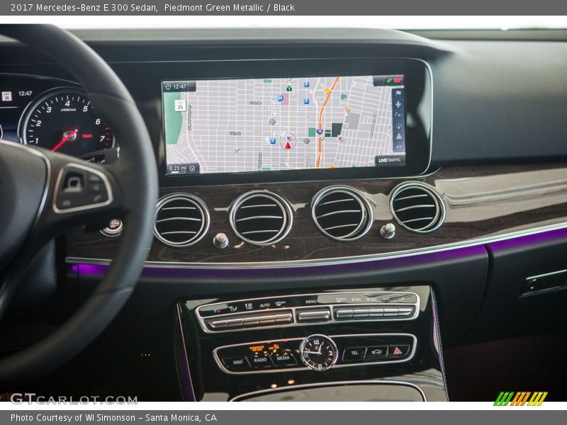 Piedmont Green Metallic / Black 2017 Mercedes-Benz E 300 Sedan