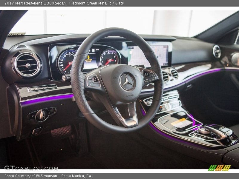 Piedmont Green Metallic / Black 2017 Mercedes-Benz E 300 Sedan