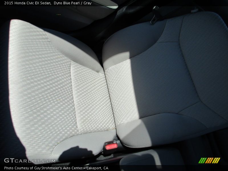 Dyno Blue Pearl / Gray 2015 Honda Civic EX Sedan