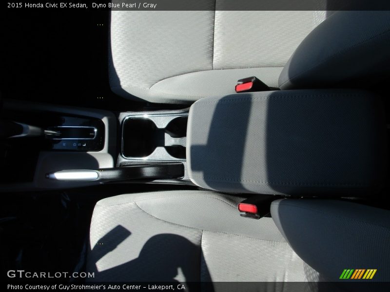 Dyno Blue Pearl / Gray 2015 Honda Civic EX Sedan