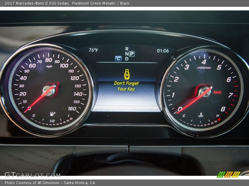 Piedmont Green Metallic / Black 2017 Mercedes-Benz E 300 Sedan