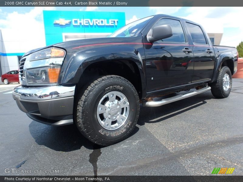 Carbon Black Metallic / Ebony 2008 GMC Canyon SLE Crew Cab 4x4