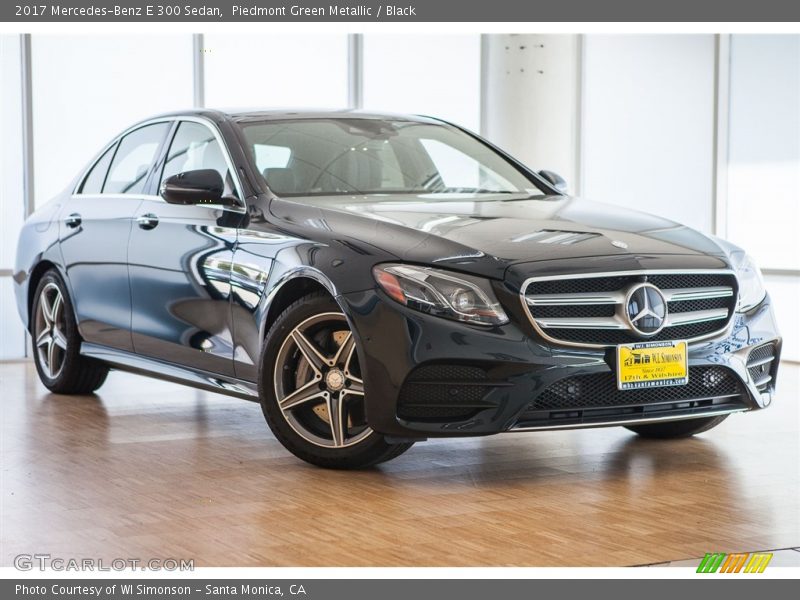 Piedmont Green Metallic / Black 2017 Mercedes-Benz E 300 Sedan