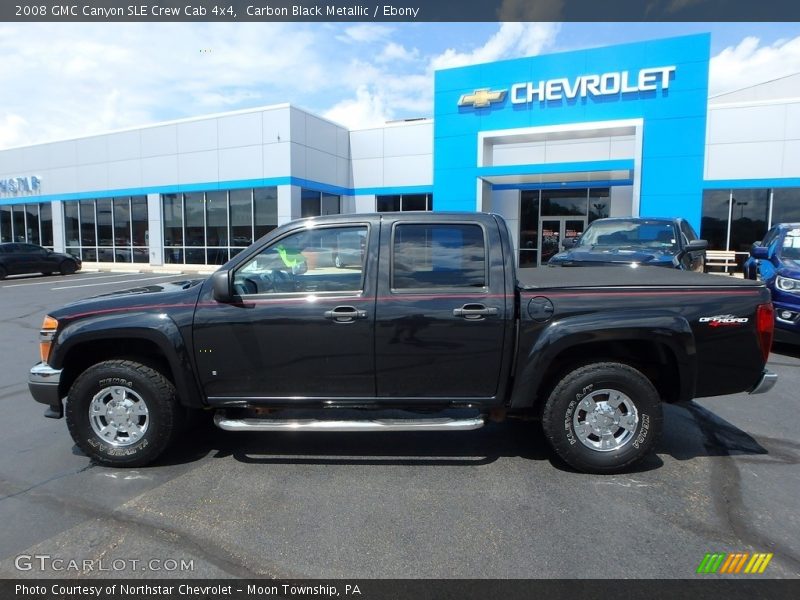 Carbon Black Metallic / Ebony 2008 GMC Canyon SLE Crew Cab 4x4