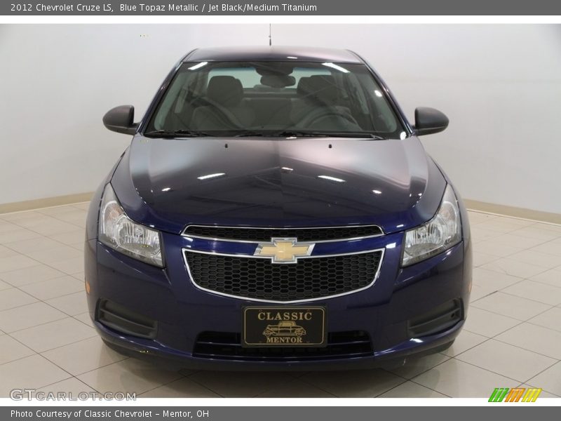 Blue Topaz Metallic / Jet Black/Medium Titanium 2012 Chevrolet Cruze LS