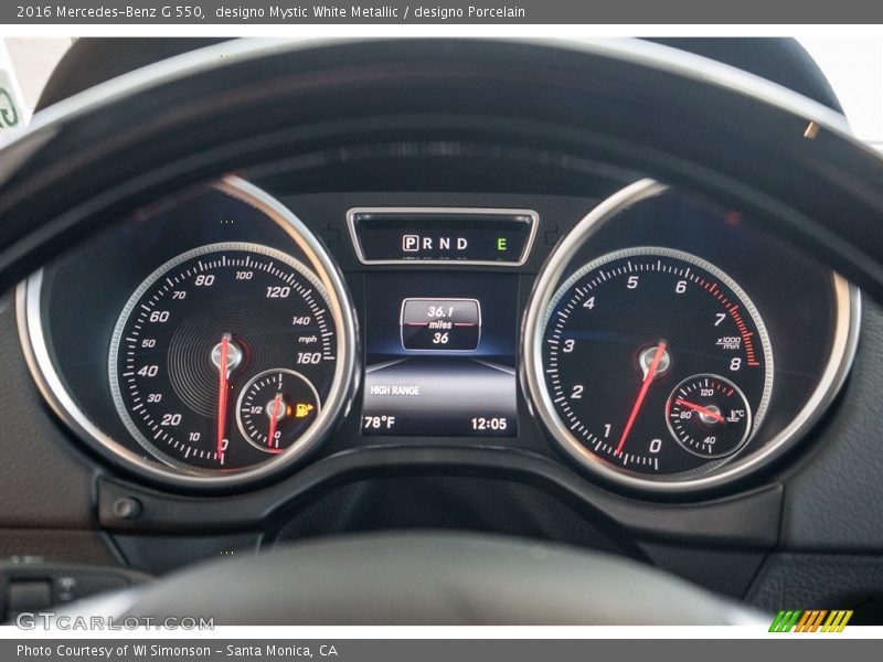  2016 G 550 550 Gauges