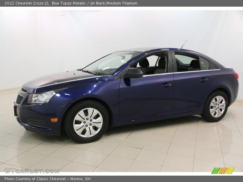 Blue Topaz Metallic / Jet Black/Medium Titanium 2012 Chevrolet Cruze LS
