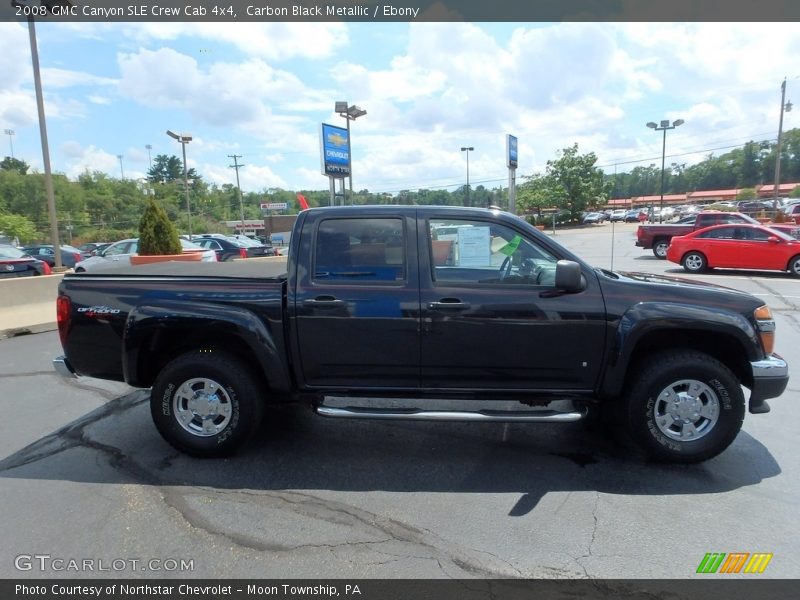 Carbon Black Metallic / Ebony 2008 GMC Canyon SLE Crew Cab 4x4