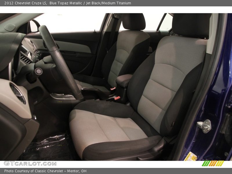 Blue Topaz Metallic / Jet Black/Medium Titanium 2012 Chevrolet Cruze LS