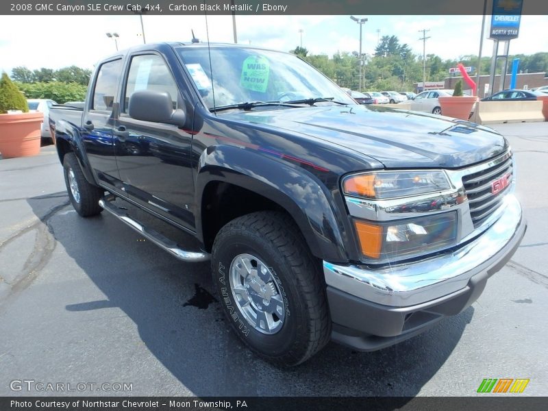Carbon Black Metallic / Ebony 2008 GMC Canyon SLE Crew Cab 4x4