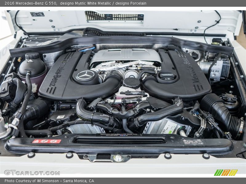  2016 G 550 Engine - 4.0 Liter DI biturbo DOHC 32-Valve VVT V8