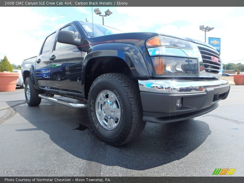 Carbon Black Metallic / Ebony 2008 GMC Canyon SLE Crew Cab 4x4