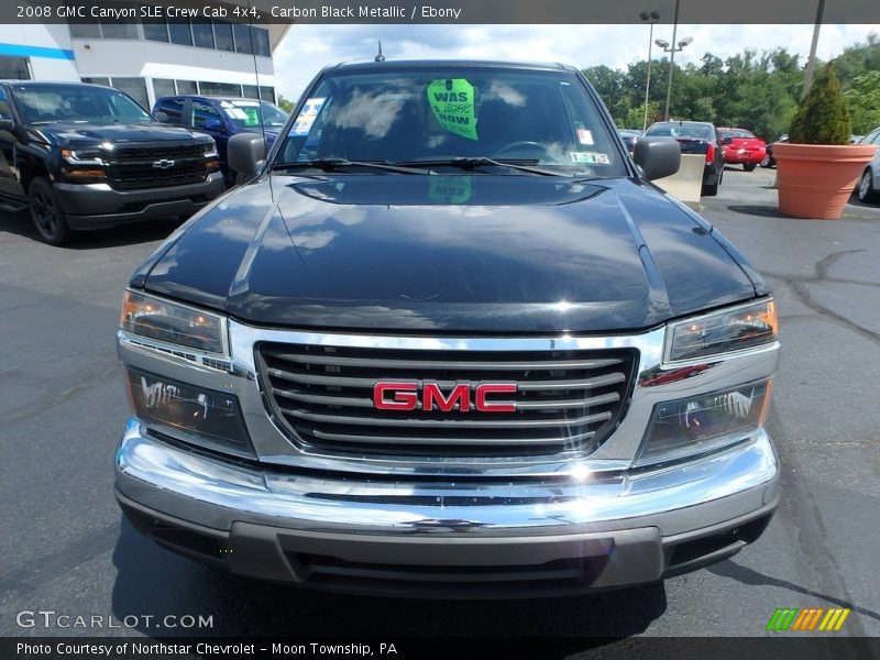 Carbon Black Metallic / Ebony 2008 GMC Canyon SLE Crew Cab 4x4
