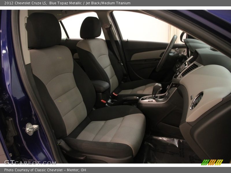 Blue Topaz Metallic / Jet Black/Medium Titanium 2012 Chevrolet Cruze LS