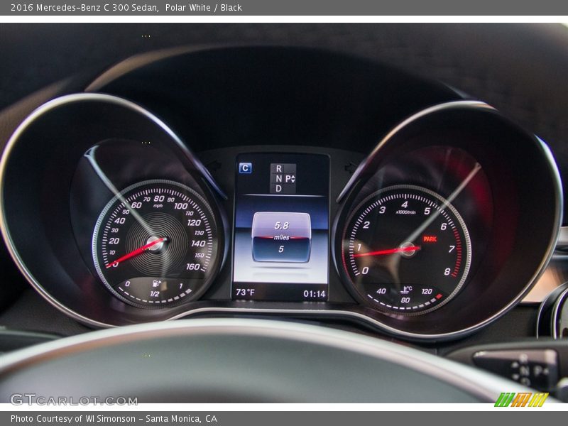Polar White / Black 2016 Mercedes-Benz C 300 Sedan