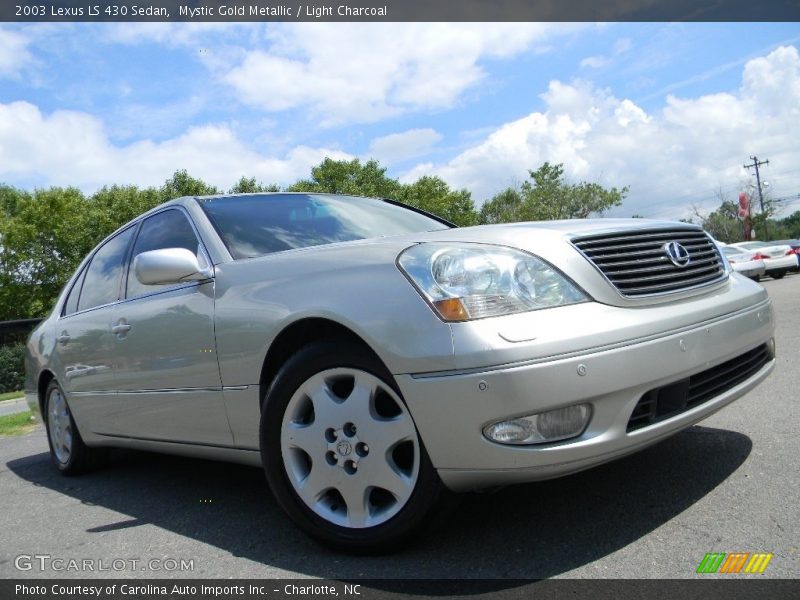 Mystic Gold Metallic / Light Charcoal 2003 Lexus LS 430 Sedan