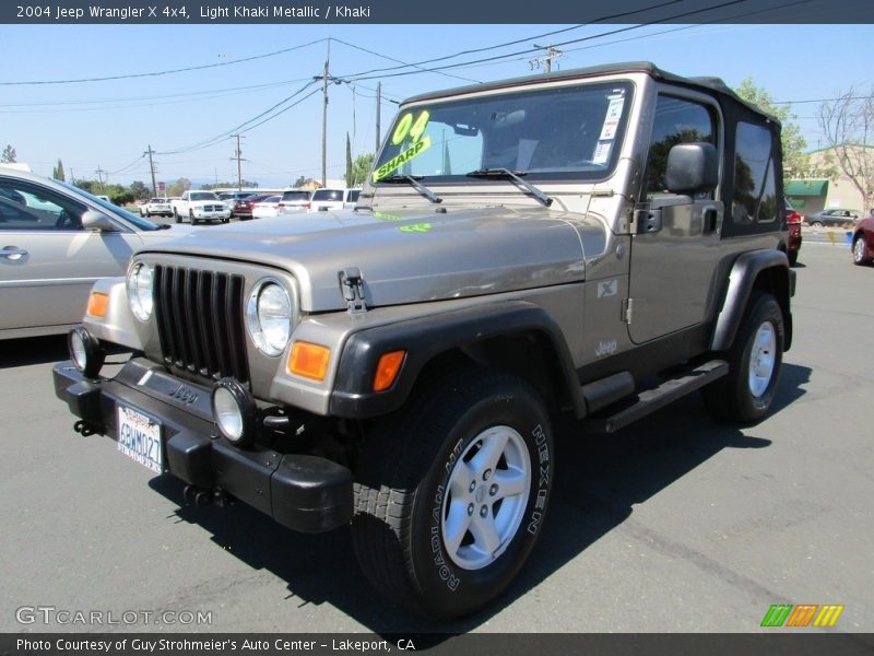 Light Khaki Metallic / Khaki 2004 Jeep Wrangler X 4x4