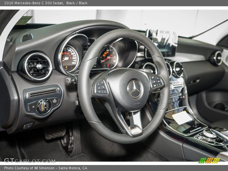 Black / Black 2016 Mercedes-Benz C 300 Sedan