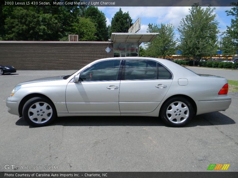 Mystic Gold Metallic / Light Charcoal 2003 Lexus LS 430 Sedan