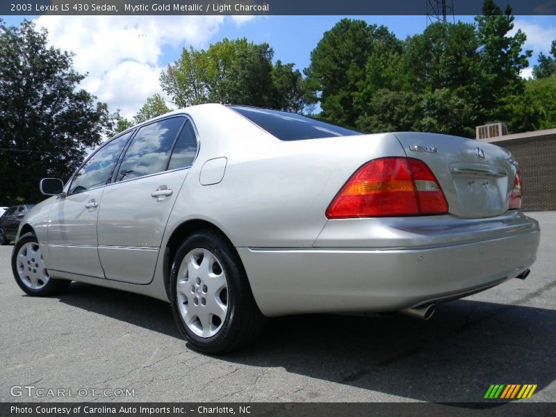 Mystic Gold Metallic / Light Charcoal 2003 Lexus LS 430 Sedan