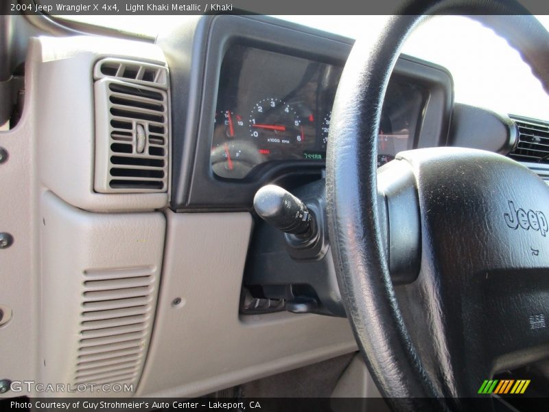 Light Khaki Metallic / Khaki 2004 Jeep Wrangler X 4x4
