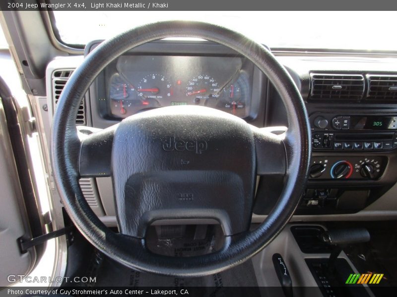 Light Khaki Metallic / Khaki 2004 Jeep Wrangler X 4x4