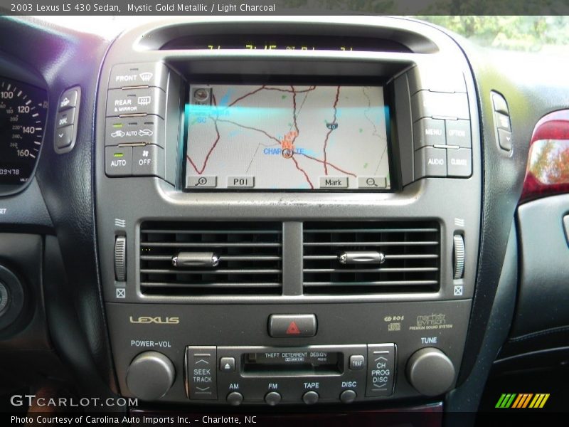 Mystic Gold Metallic / Light Charcoal 2003 Lexus LS 430 Sedan