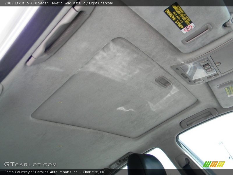 Mystic Gold Metallic / Light Charcoal 2003 Lexus LS 430 Sedan