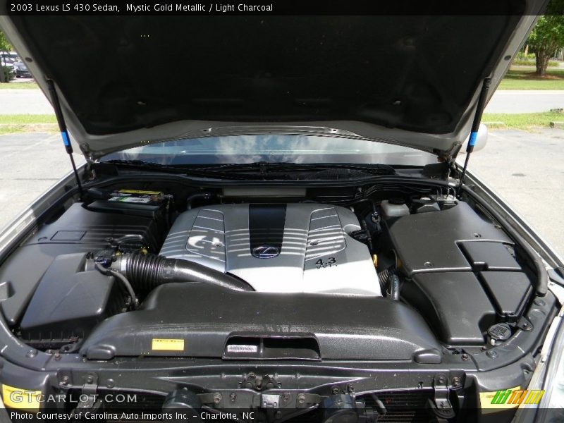 Mystic Gold Metallic / Light Charcoal 2003 Lexus LS 430 Sedan