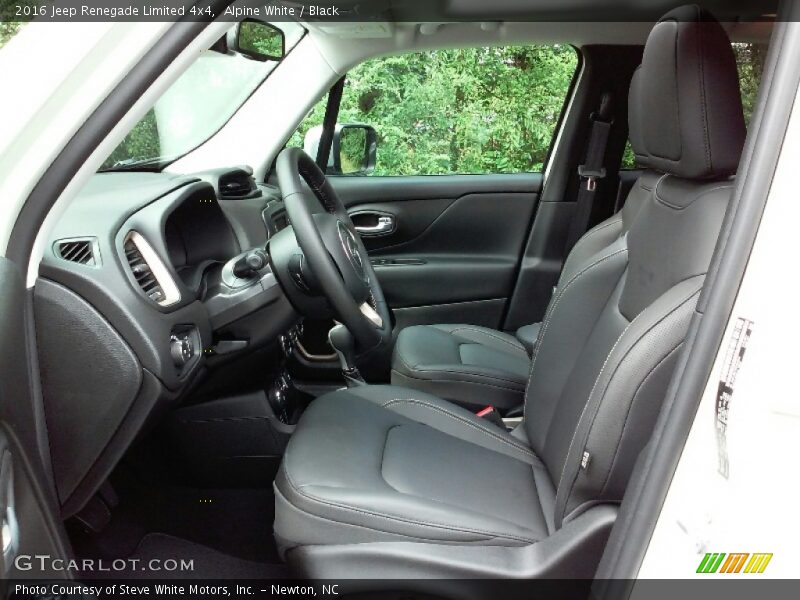 Alpine White / Black 2016 Jeep Renegade Limited 4x4