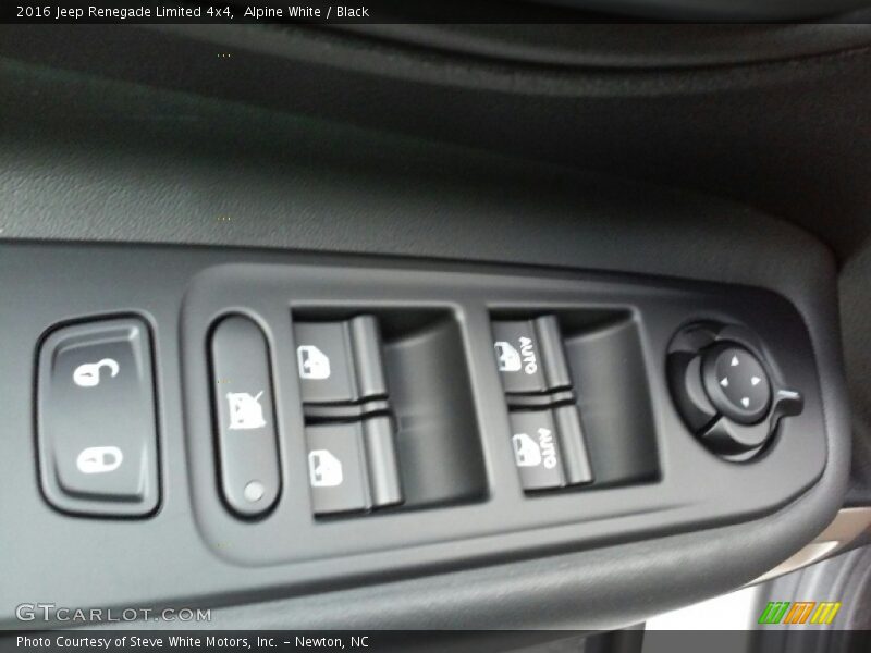 Alpine White / Black 2016 Jeep Renegade Limited 4x4