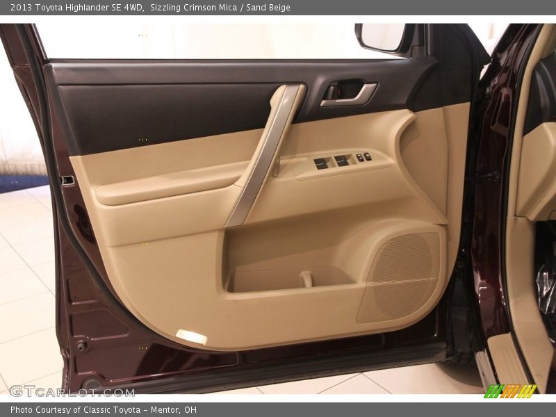 Sizzling Crimson Mica / Sand Beige 2013 Toyota Highlander SE 4WD