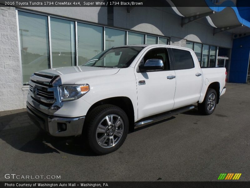 Super White / 1794 Black/Brown 2016 Toyota Tundra 1794 CrewMax 4x4