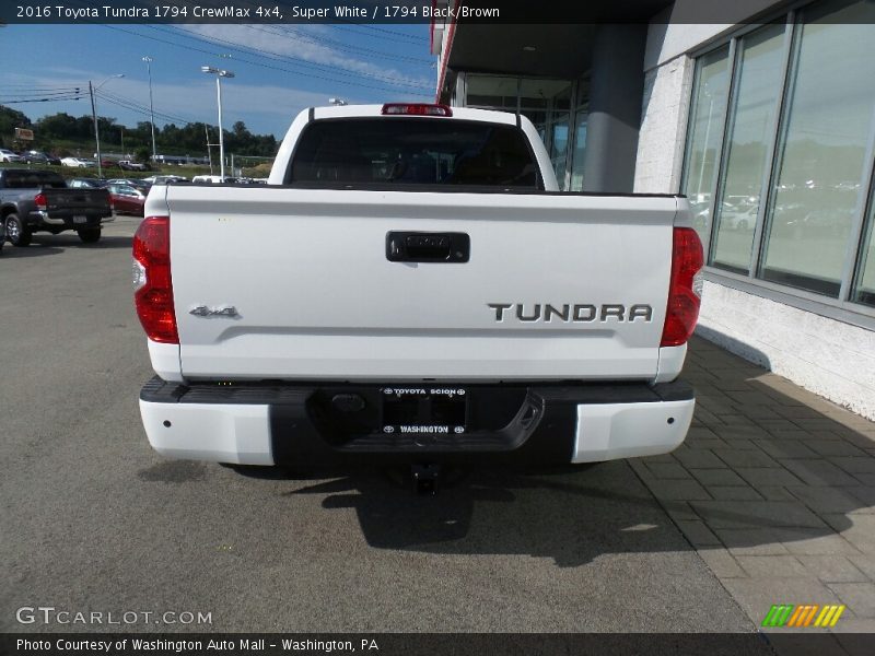 Super White / 1794 Black/Brown 2016 Toyota Tundra 1794 CrewMax 4x4