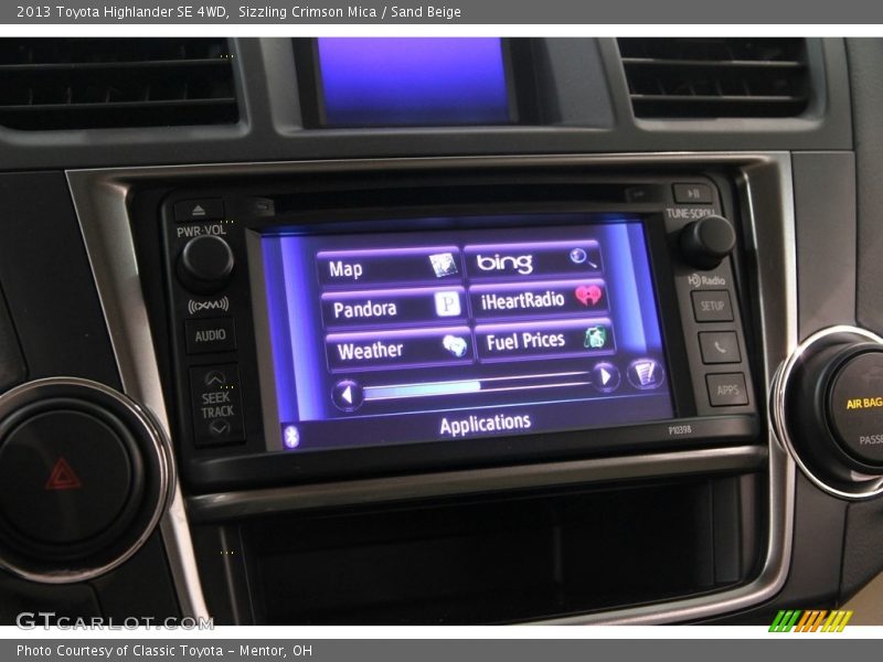 Sizzling Crimson Mica / Sand Beige 2013 Toyota Highlander SE 4WD