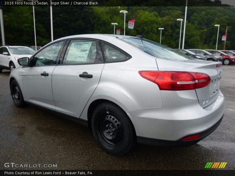 Ingot Silver / Charcoal Black 2016 Ford Focus S Sedan