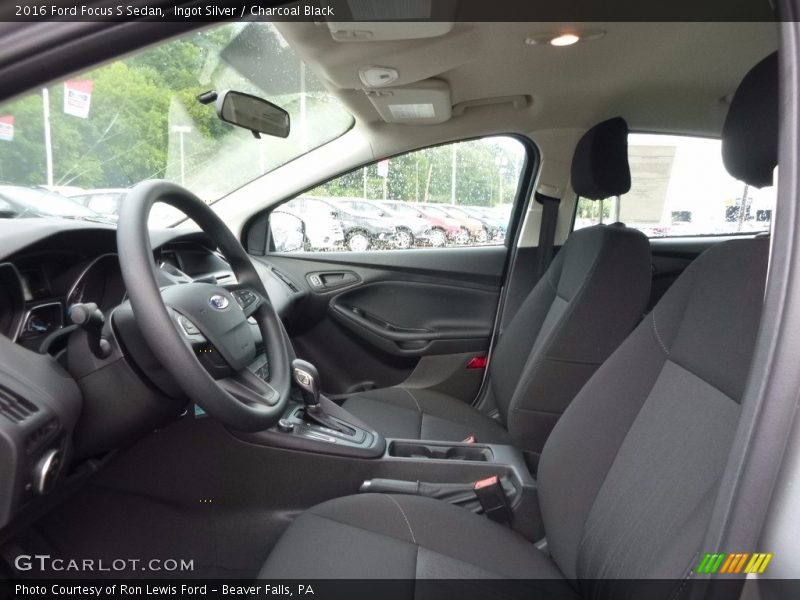 Ingot Silver / Charcoal Black 2016 Ford Focus S Sedan