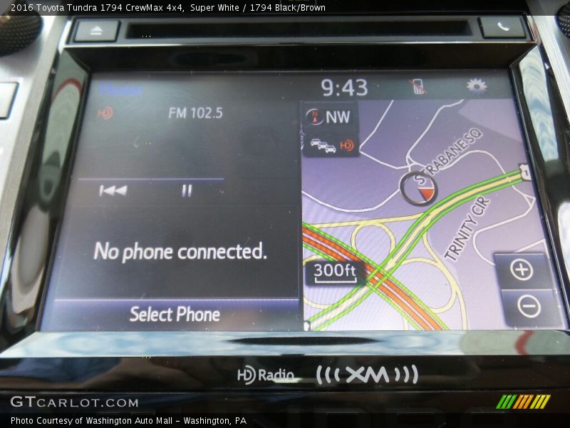 Super White / 1794 Black/Brown 2016 Toyota Tundra 1794 CrewMax 4x4