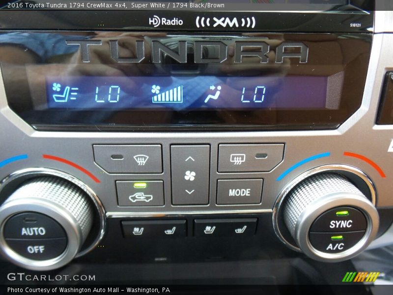 Super White / 1794 Black/Brown 2016 Toyota Tundra 1794 CrewMax 4x4