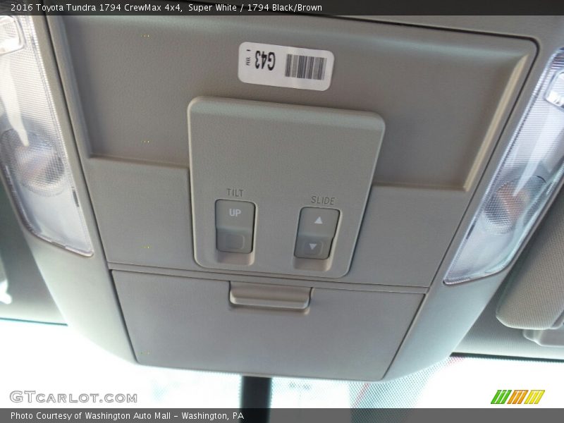 Super White / 1794 Black/Brown 2016 Toyota Tundra 1794 CrewMax 4x4