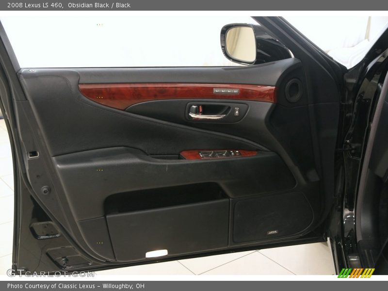 Obsidian Black / Black 2008 Lexus LS 460