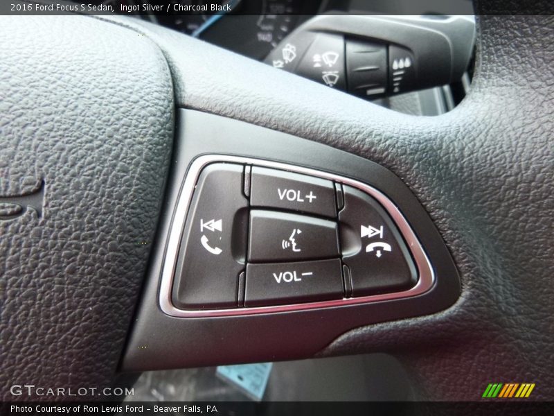 Ingot Silver / Charcoal Black 2016 Ford Focus S Sedan