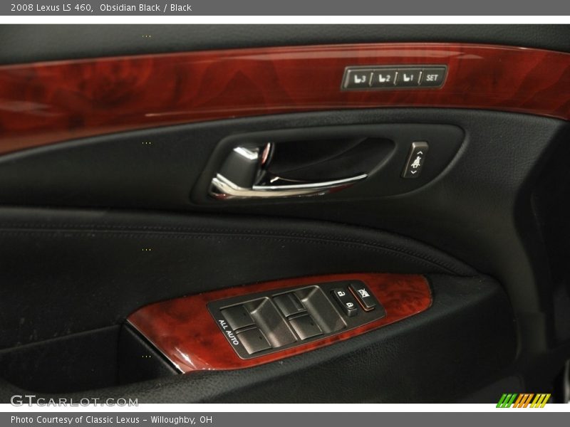 Obsidian Black / Black 2008 Lexus LS 460