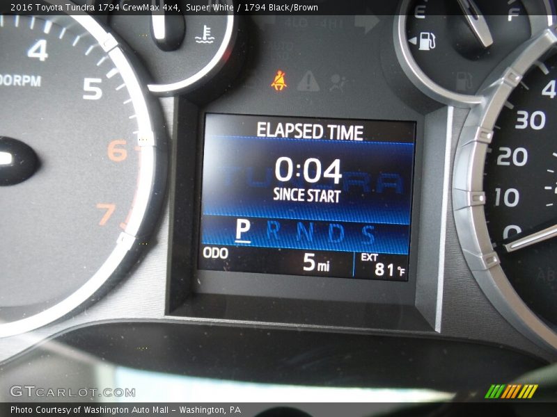 Super White / 1794 Black/Brown 2016 Toyota Tundra 1794 CrewMax 4x4
