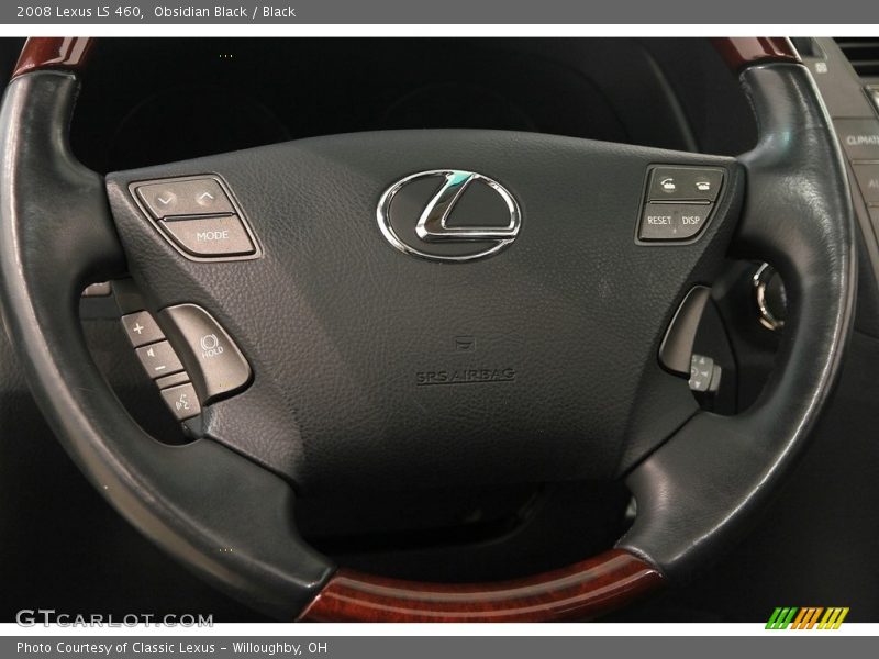 Obsidian Black / Black 2008 Lexus LS 460