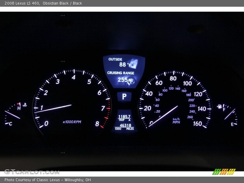Obsidian Black / Black 2008 Lexus LS 460