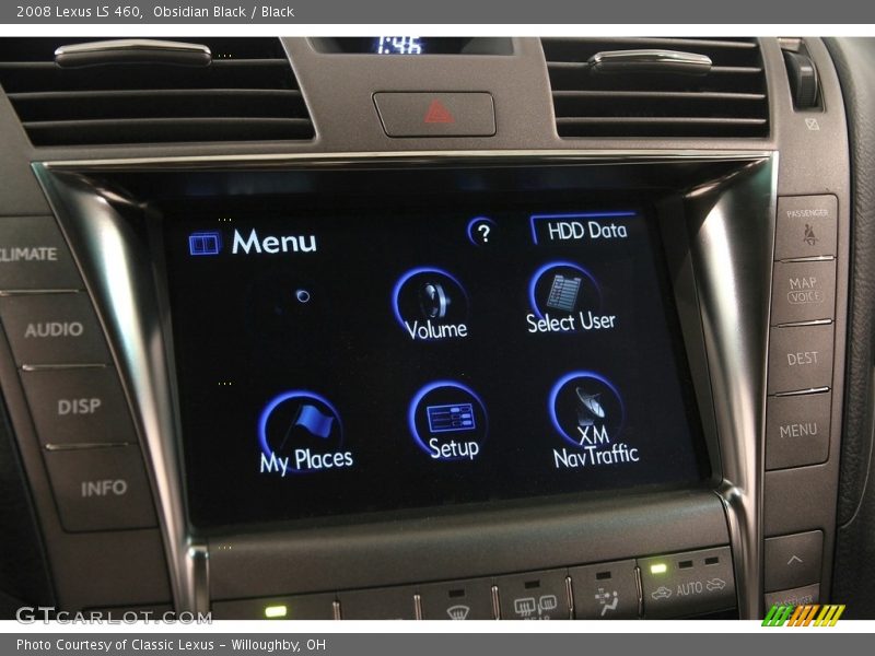 Obsidian Black / Black 2008 Lexus LS 460