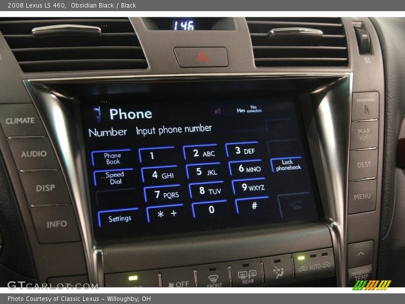 Obsidian Black / Black 2008 Lexus LS 460