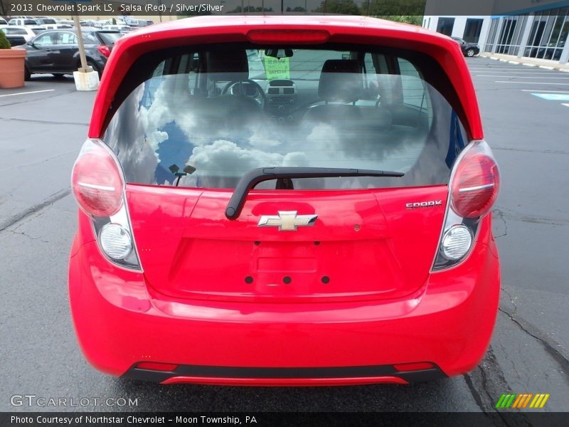 Salsa (Red) / Silver/Silver 2013 Chevrolet Spark LS